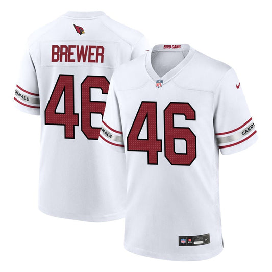 Aaron Brewer Arizona Cardinals Nike Game Jersey - White